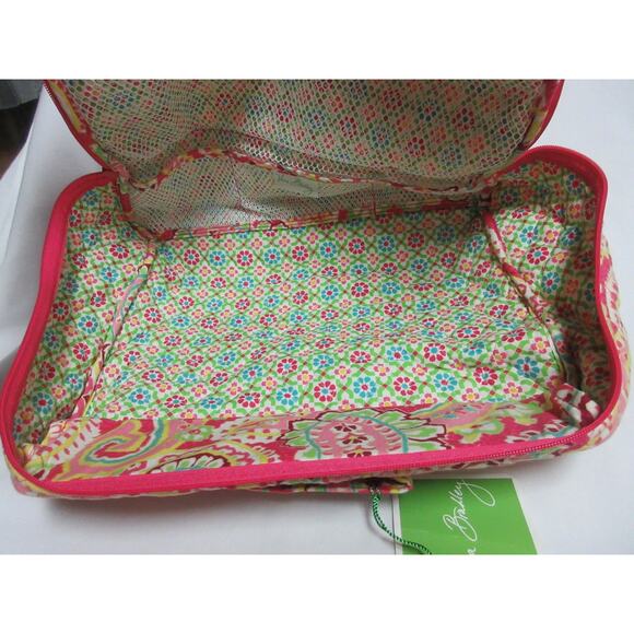 Vera Bradley Retired Rare Capri Melon Travel Bag Case Inside Pockets NEW Gift - Picture 6 of 9